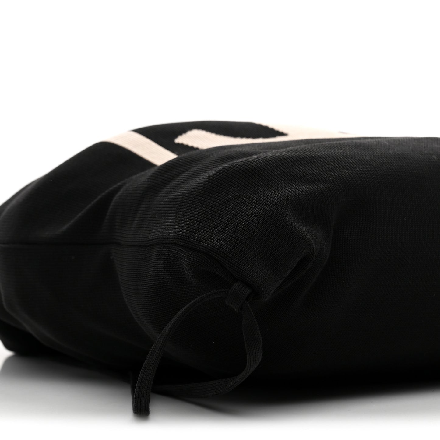 Cotton CC Drawstring Sport Line Backpack Black