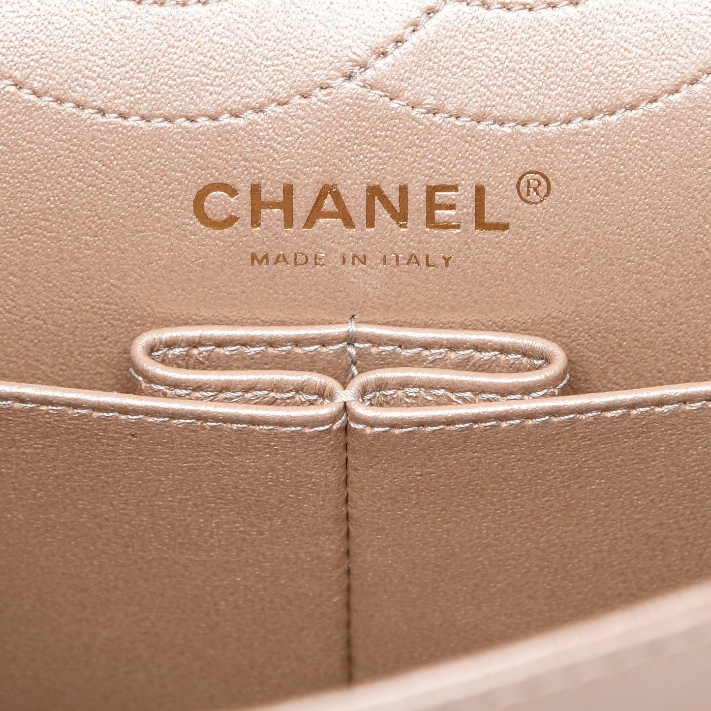 Metallic Calfskin Quilted 2.55 Reissue 226 Flap Gold