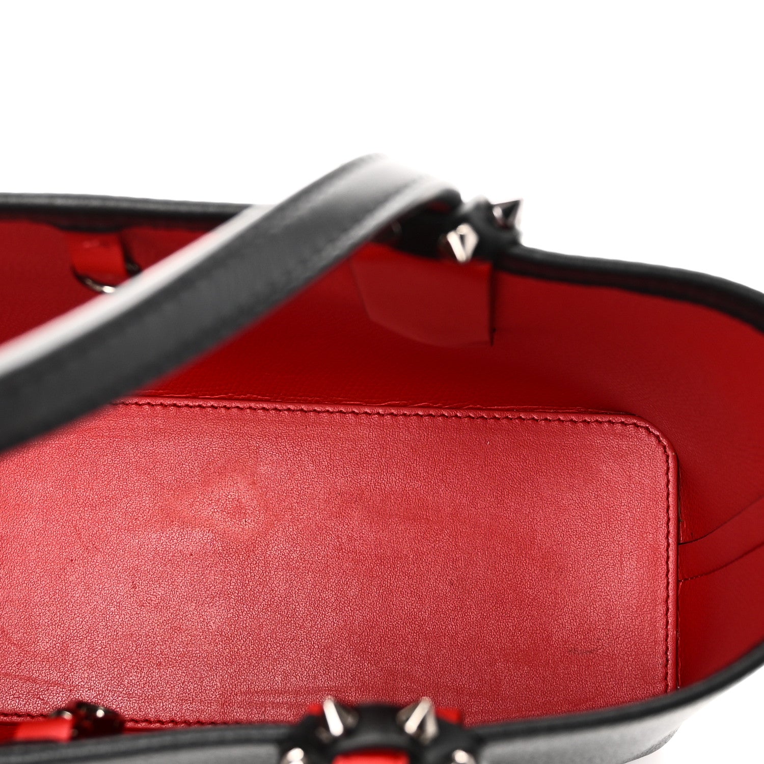 Christian Louboutin Calfskin Spikes Mini East West Cabata Tote Christian Louboutin Calfskin Spikes Mini East West Cabata Tote