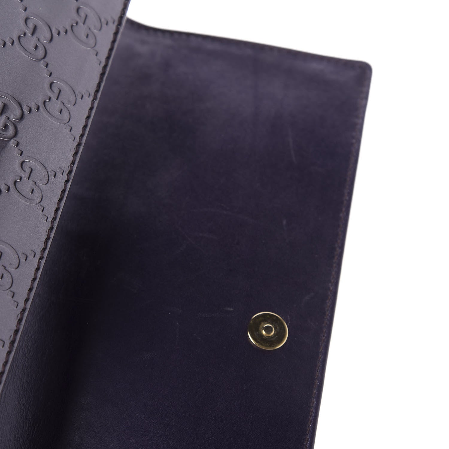 Gucci Guccissima Small Broadway Clutch Purple 8 of 10
