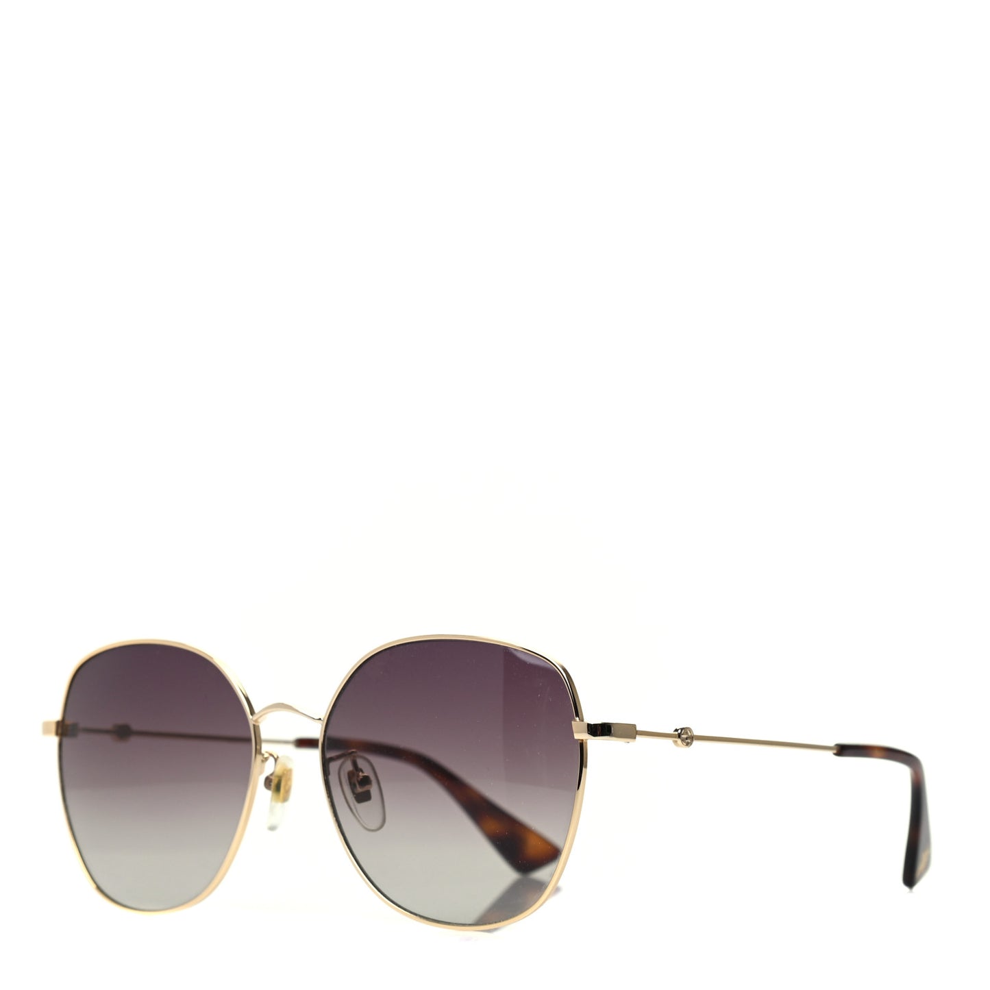 Metal Square Frame Sunglasses GG0415SK Gold