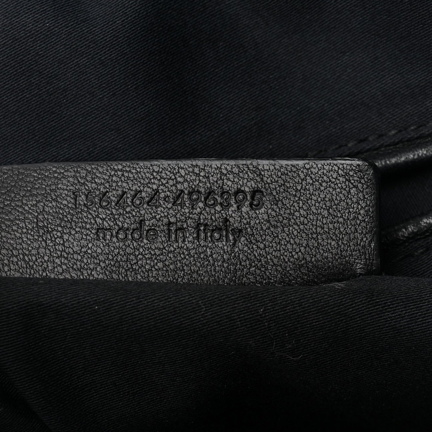Textured Patent Calfskin Large Muse Black
