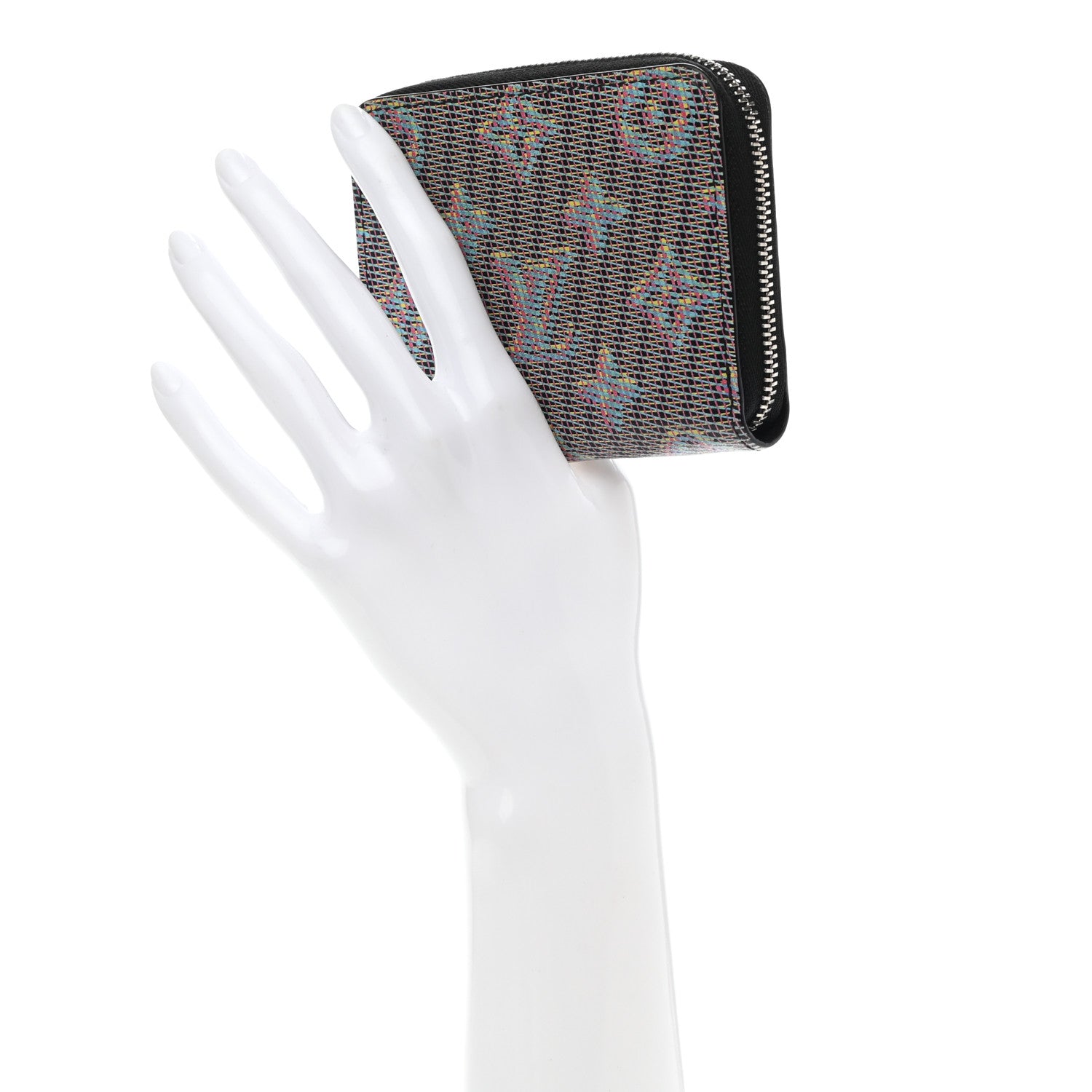 Louis Vuitton Calfskin Monogram LV Pop Zippy Coin Purse Blue 2 of 7