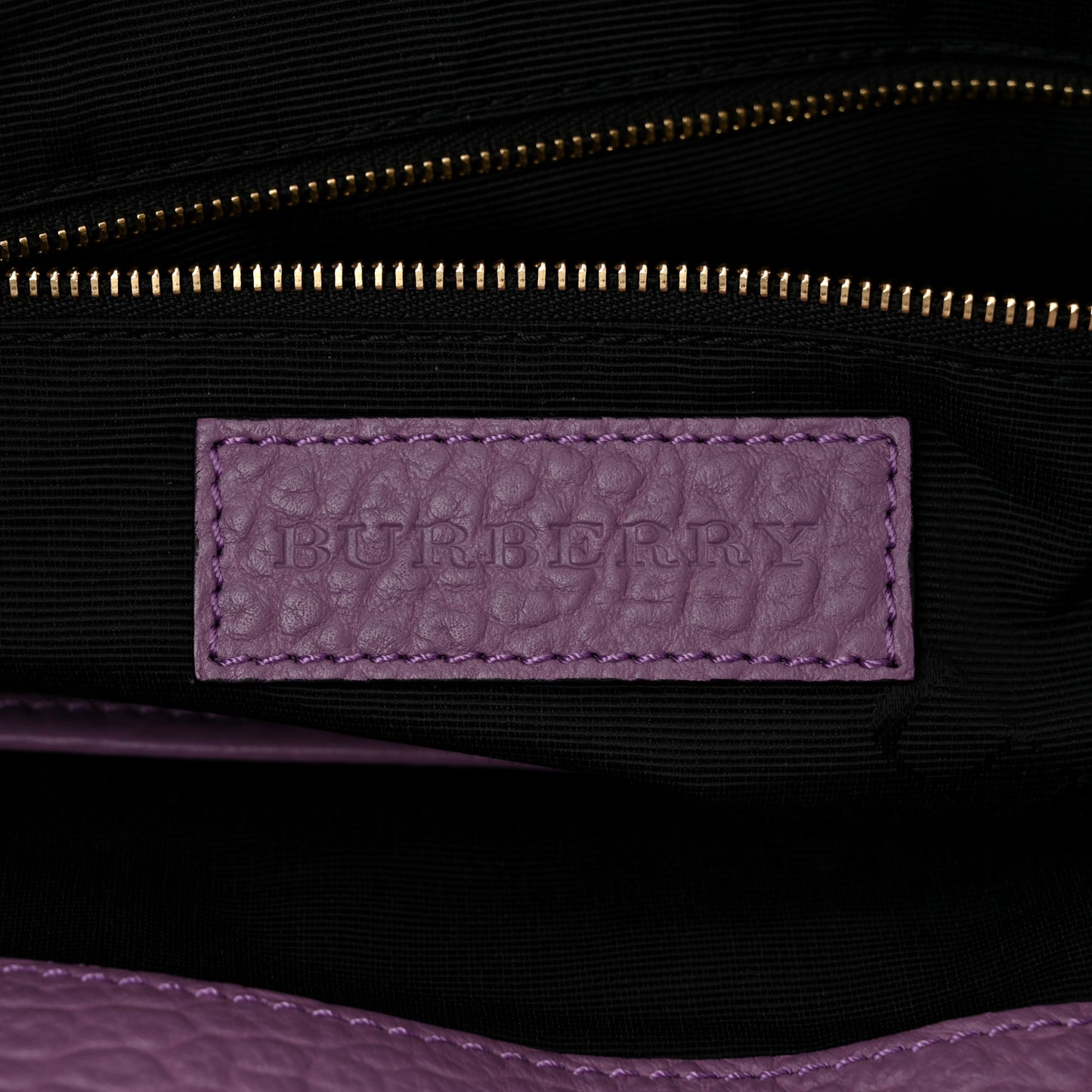 Heritage Grain Check Embossed Medium Dewsbury Tote Purple