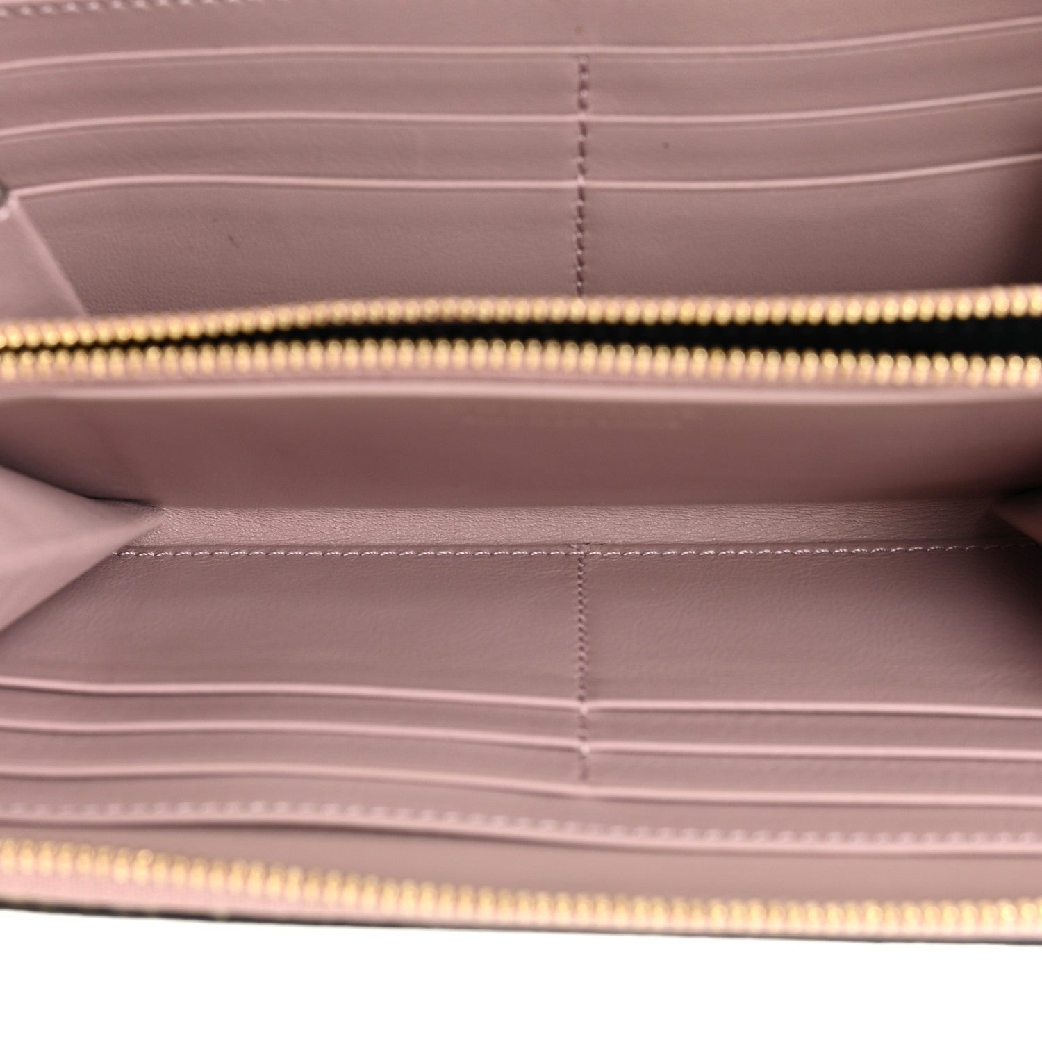 Burberry Grainy Calfskin House Check Elmore Zip Around Wallet Mauve Pink 6 of 11