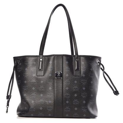 MCM Visetos Medium Liz Reversible Shopper Tote Black 1 of 21