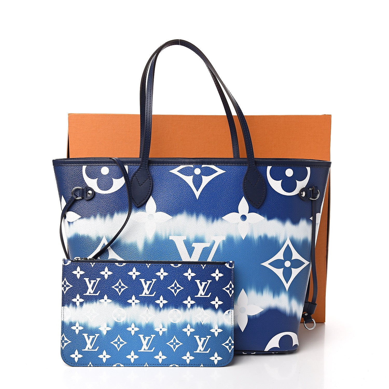 Louis Vuitton Monogram Escale Neverfull MM Blue 12 of 12