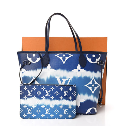 Louis Vuitton Monogram Escale Neverfull MM Blue 12 of 12