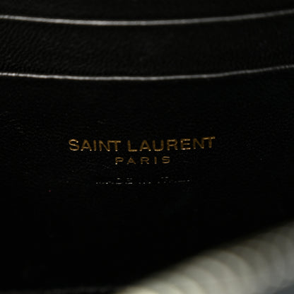 Saint Laurent Grain De Poudre Matelasse Monogram Mini Lou Camera Bag Black 6 of 10