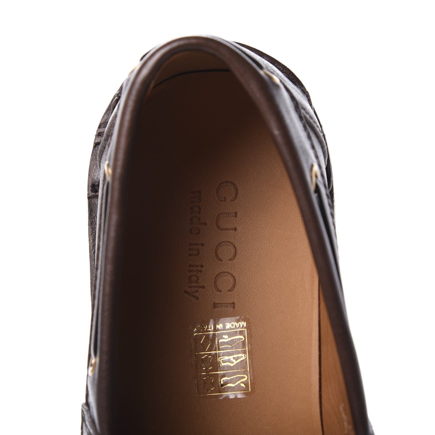 Gucci Delon Web Mens Loafer 8.5 Dark Cocoa 7 of 12
