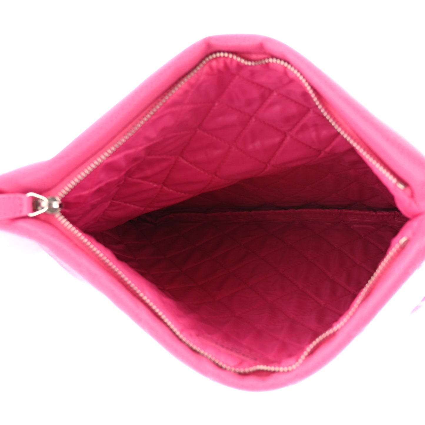 Caviar Quilted CC Beauty Clutch Pink