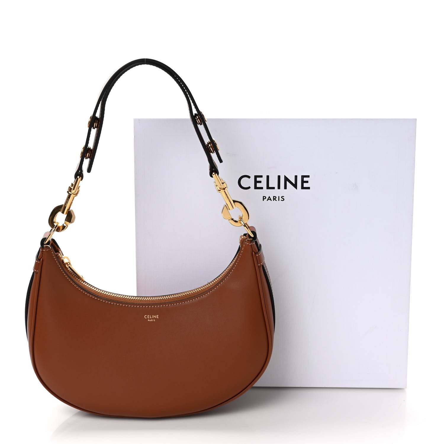 Celine Smooth Calfskin Medium Strap Ava Shoulder Bag Tan 10 of 10