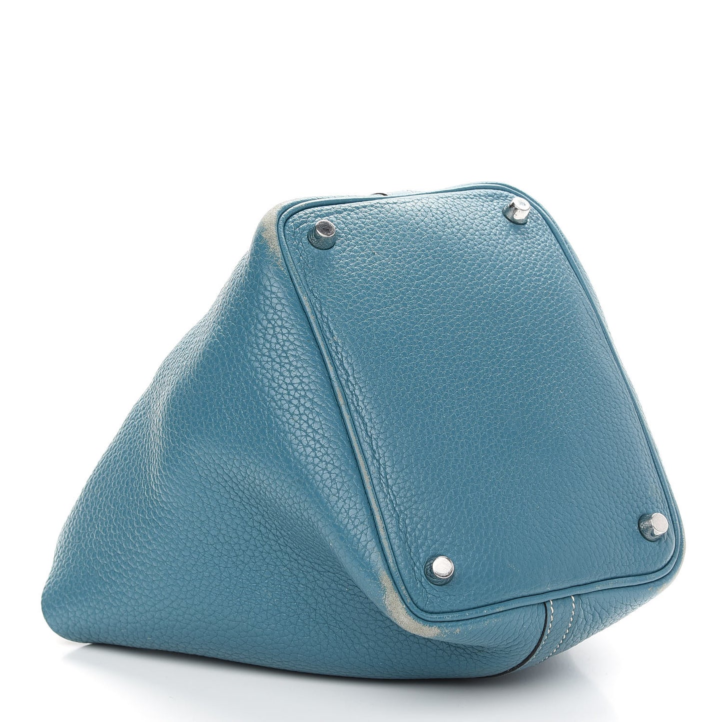 Taurillon Clemence Picotin Lock 18 PM Blue Jean