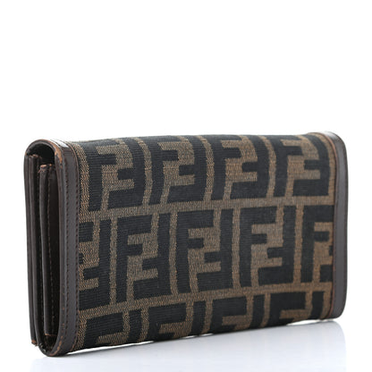 Fendi Zucca Continental Wallet Tobacco 3 of 13