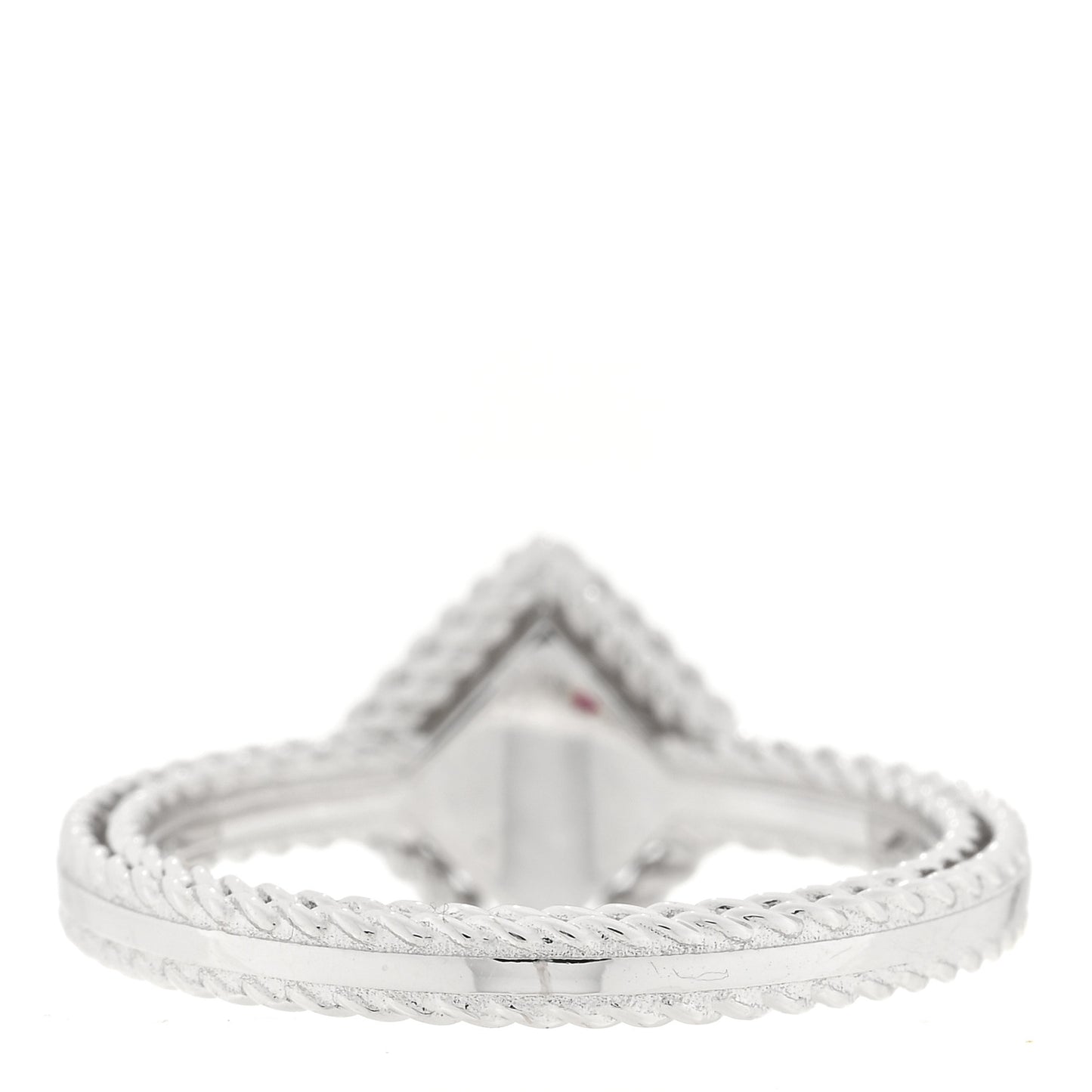 18K White Gold Diamond Palazzo Ducale Ring 53 6.5