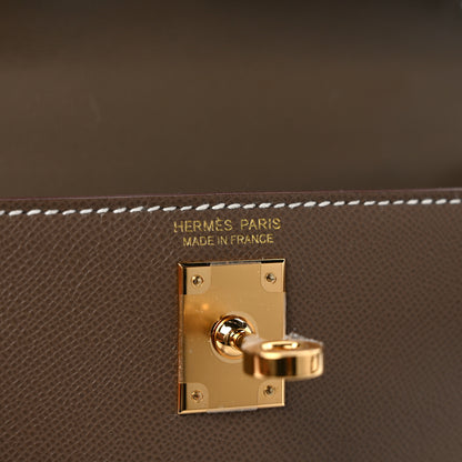 Hermes Epsom Mini Kelly Sellier 20 Etoupe 6 of 9