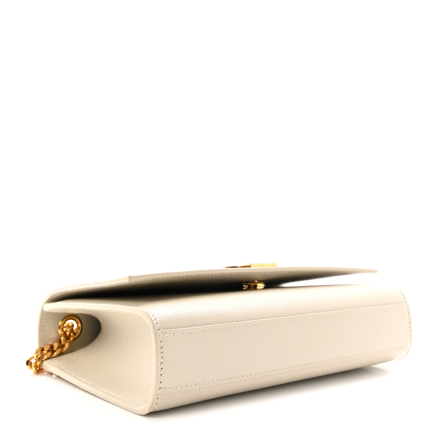 Saint Laurent Grain De Poudre Small Monogram Kate Satchel Crema Soft 4 of 9