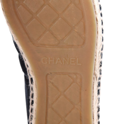 Chanel Velvet CC Espadrilles 36 Dark Navy 6 of 8