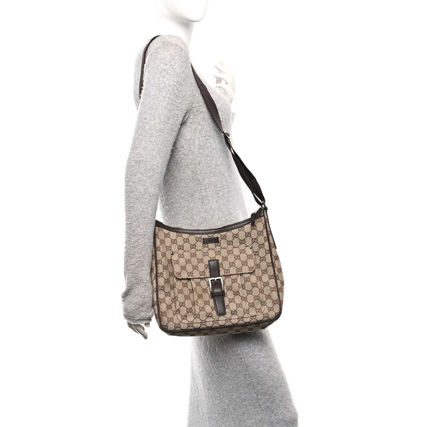 Monogram Messenger Bag Dark Brown