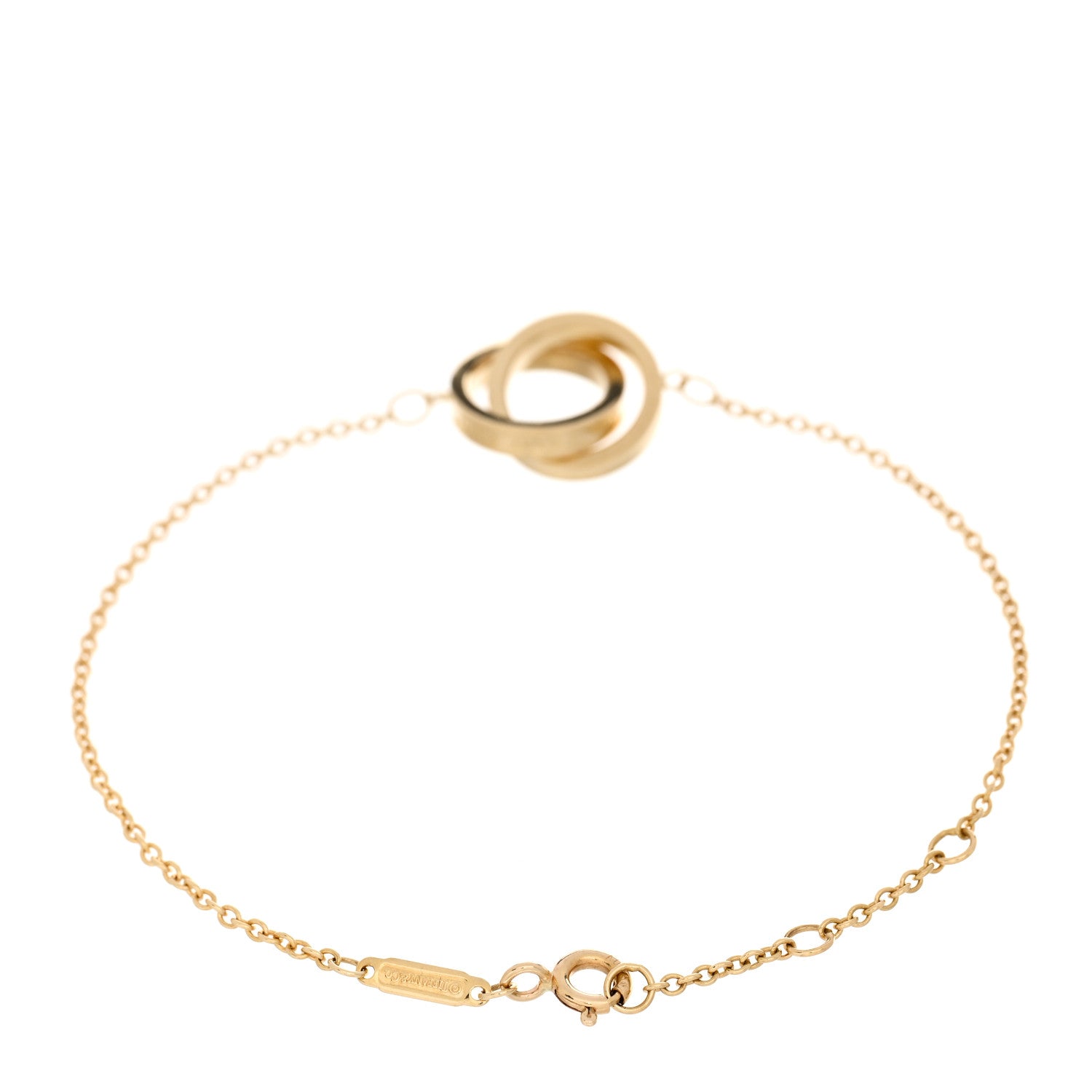 Tiffany 18K Yellow Gold 1837 Interlocking Circles Bracelet 2 of 3