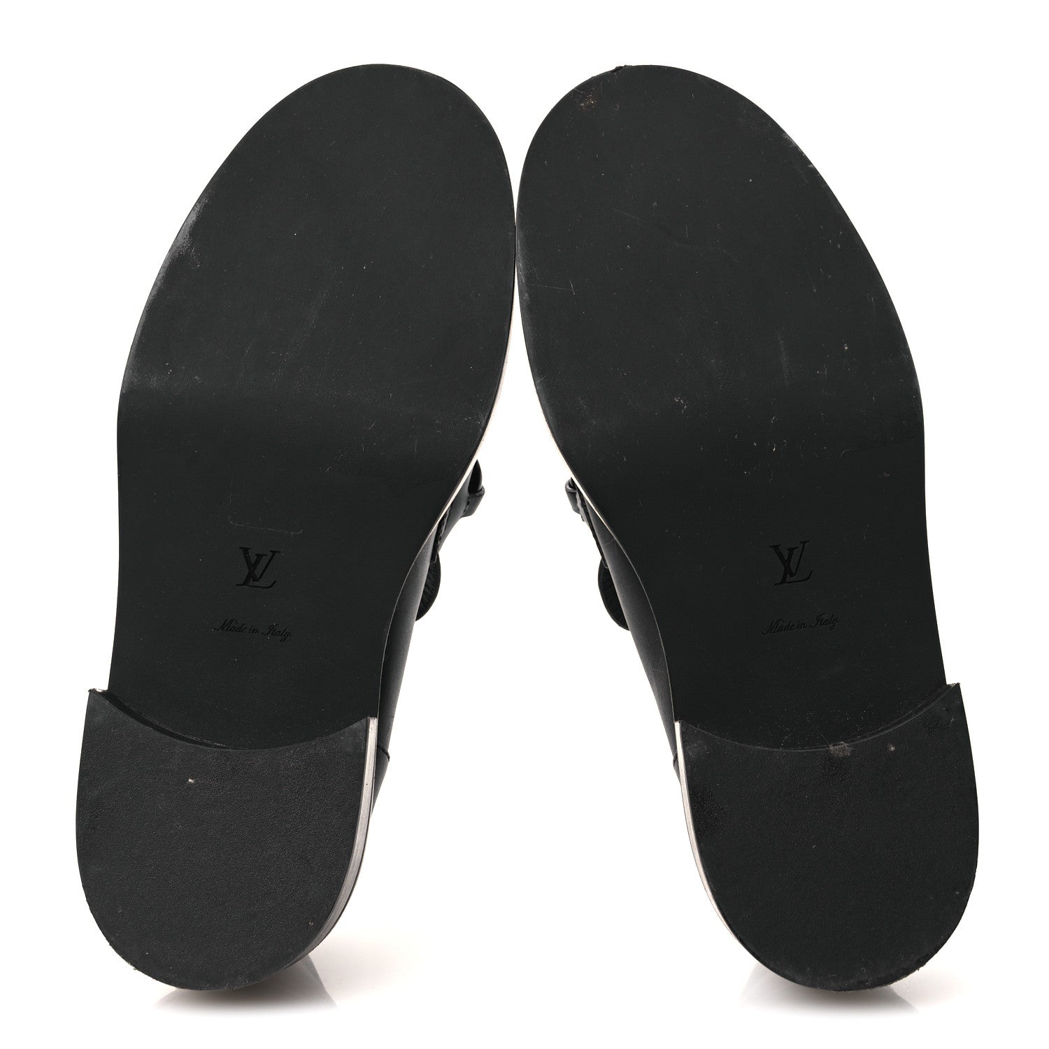 Louis Vuitton Calfskin Oversized Chain Academy Loafers 39 Black 7 of 14