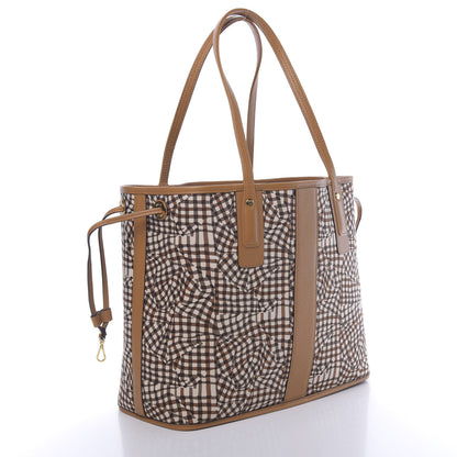 MCM Visetos Medium Liz Reversible Shopper Tote Cognac 6 of 16