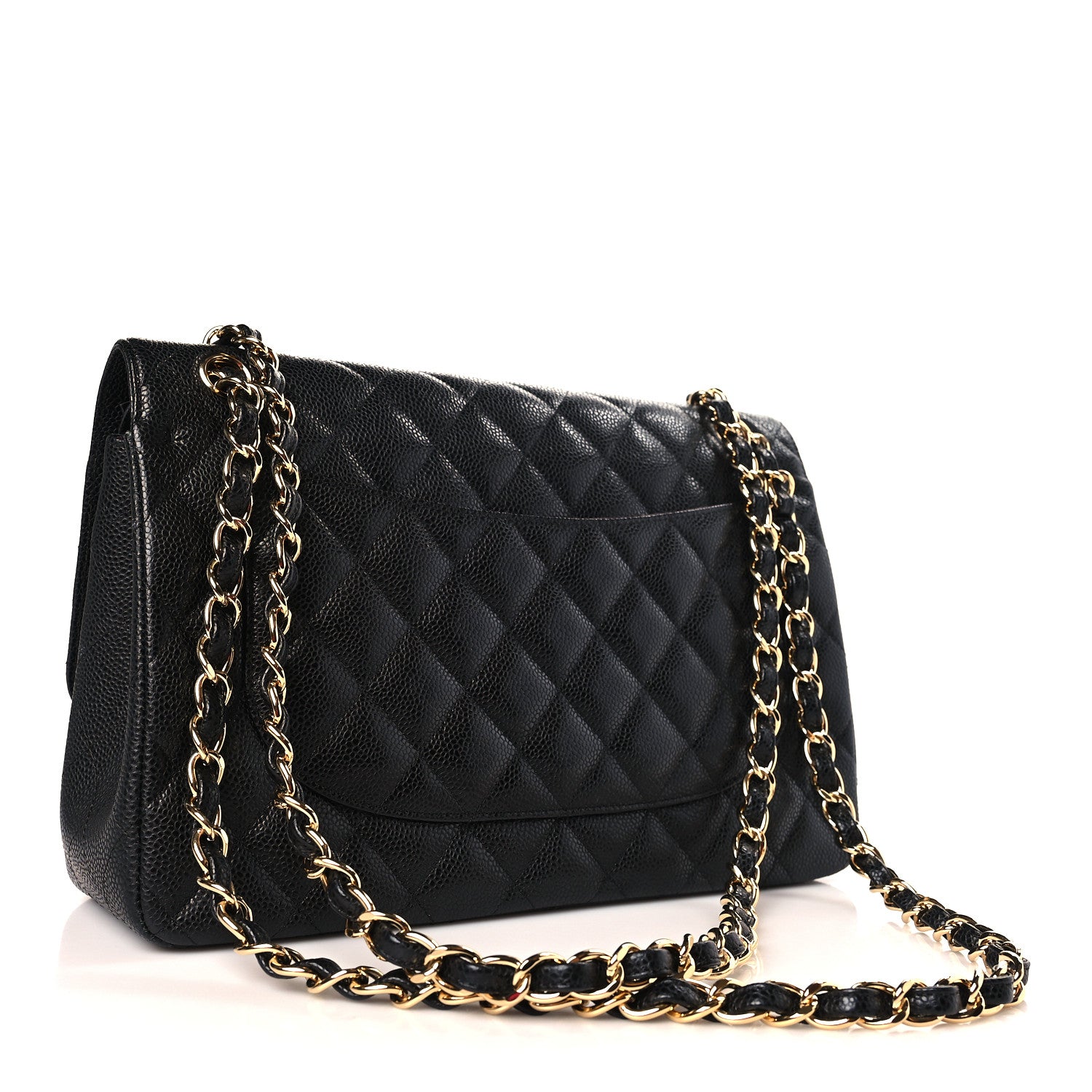 Chanel Caviar Quilted Jumbo Double Flap Black 3 of 9