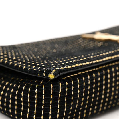 Saint Laurent Suede Contrast Stitching Monogram Kate 99 Black 12 of 12