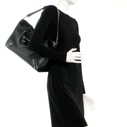 Balenciaga Smooth Calfskin Metallic Patent Giant 12 Silver Hardware City Vert Poker Fonce 3 of 13