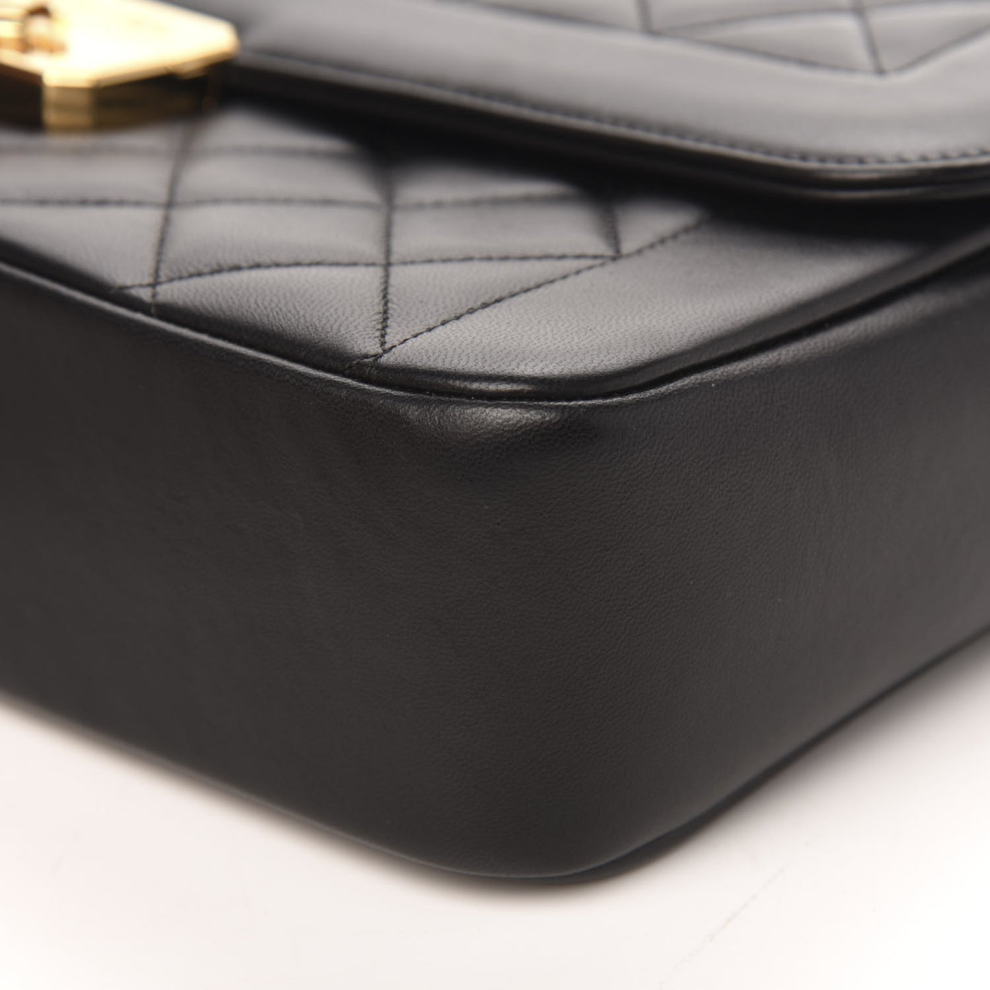 Lambskin Quilted Large Chic With Me Flap Black