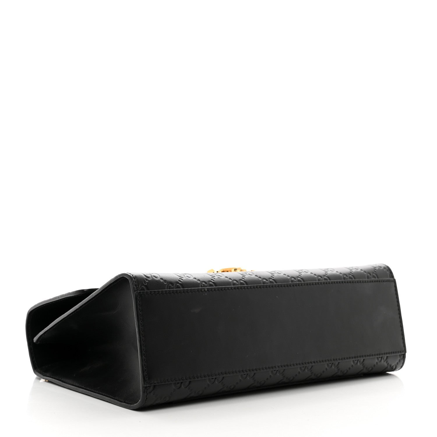 Gucci Guccissima Medium Padlock Shoulder Bag Black 4 of 12