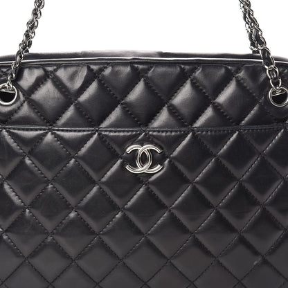 Chanel Lambskin Quilted Large Camera Case Black 12 of 17