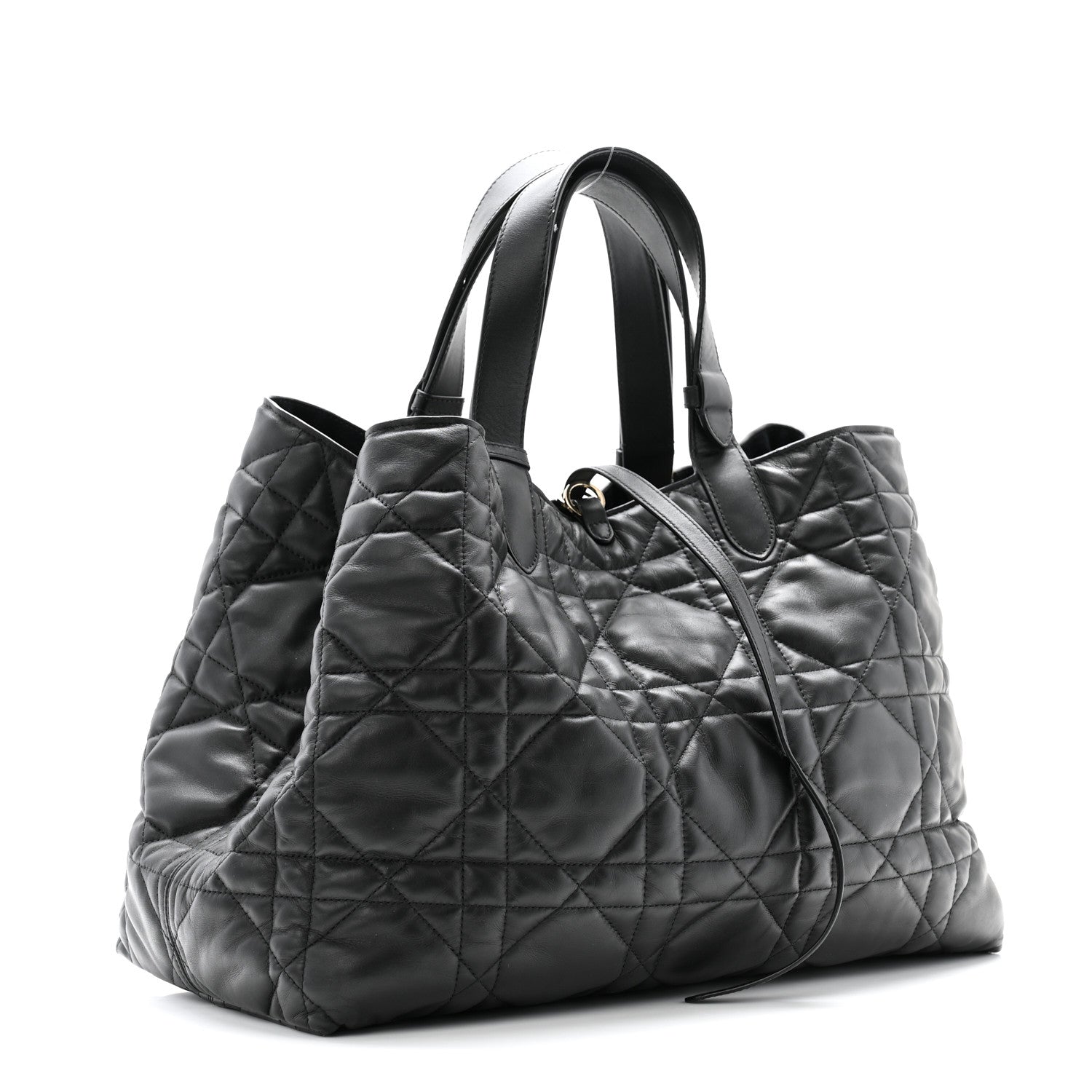 Christian Dior Calfskin Macrocannage Large Toujours Black 4 of 15