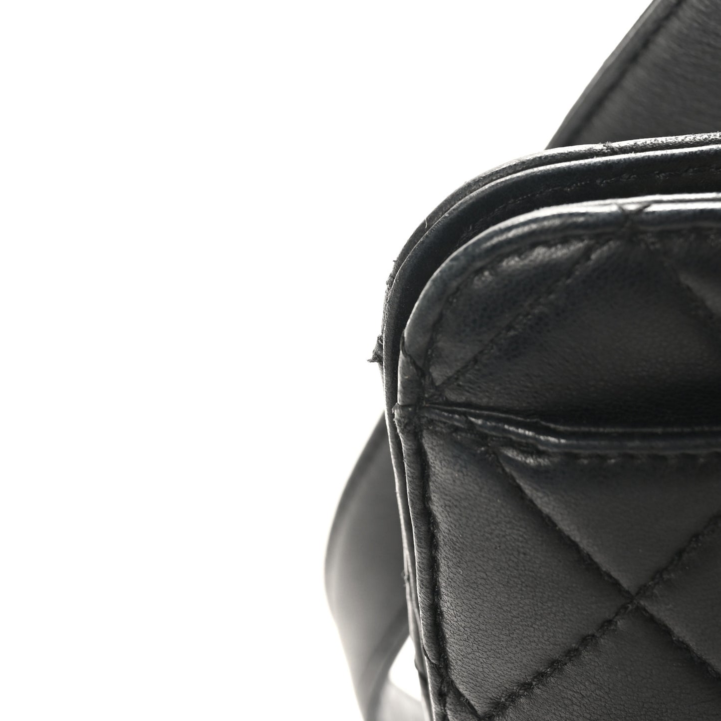 Lambskin Quilted Tote Black