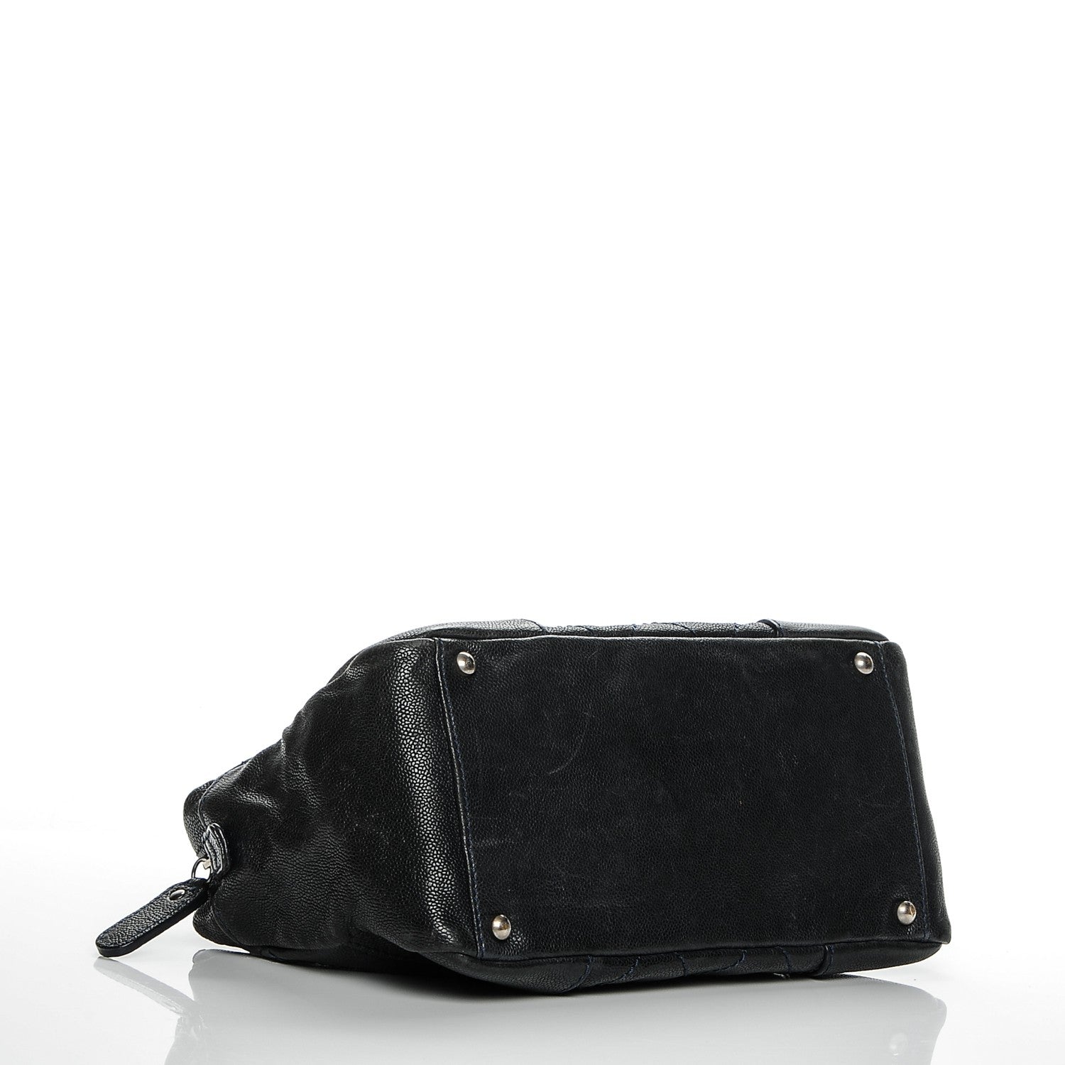Chanel Distressed Caviar Outdoor Ligne Tote Navy 12 of 16