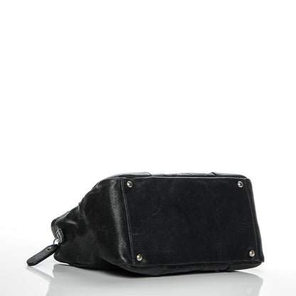 Chanel Distressed Caviar Outdoor Ligne Tote Navy 12 of 16