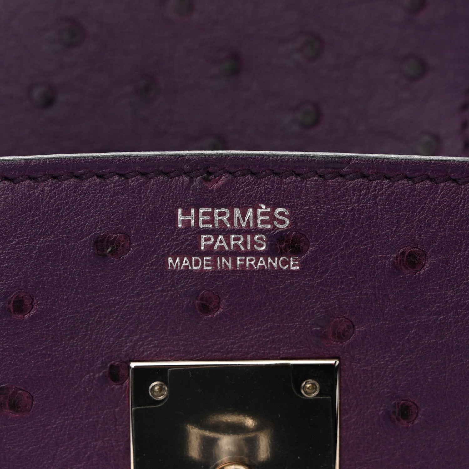 Hermes Ostrich Birkin 30 Violine 6 of 11