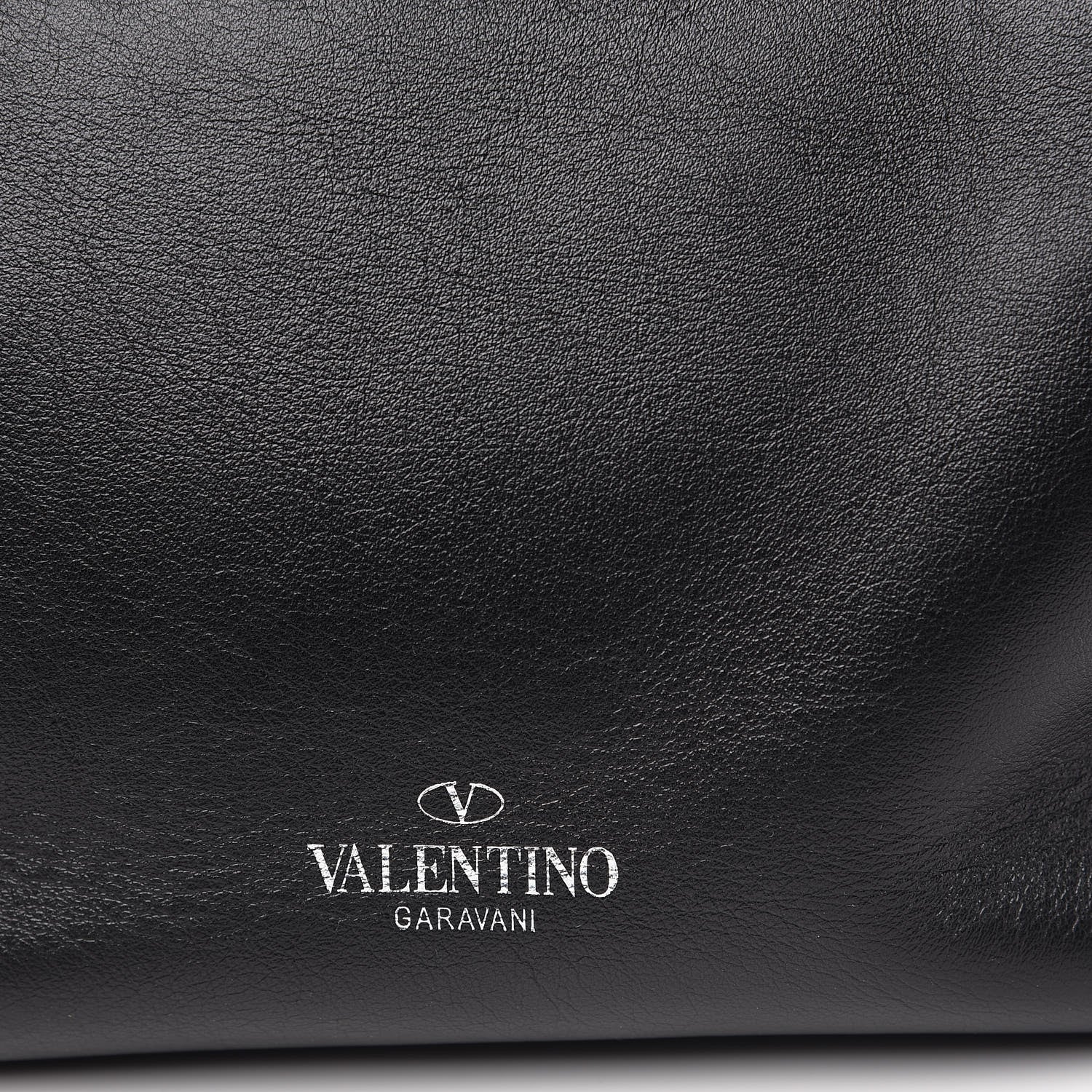 Valentino Garavani Vitello Rockstud Double Handle Tote Black 9 of 11