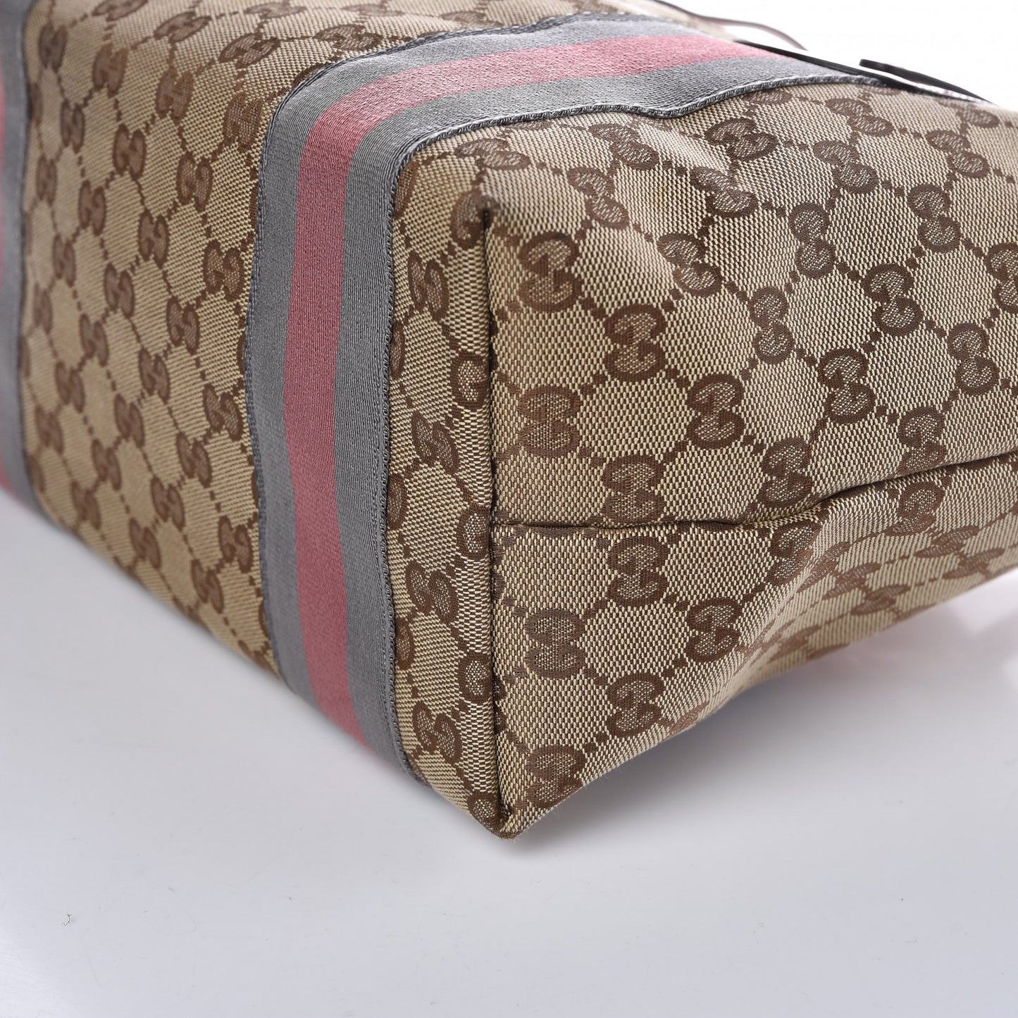 Monogram Patent Web Jolie Tote Bag Pink