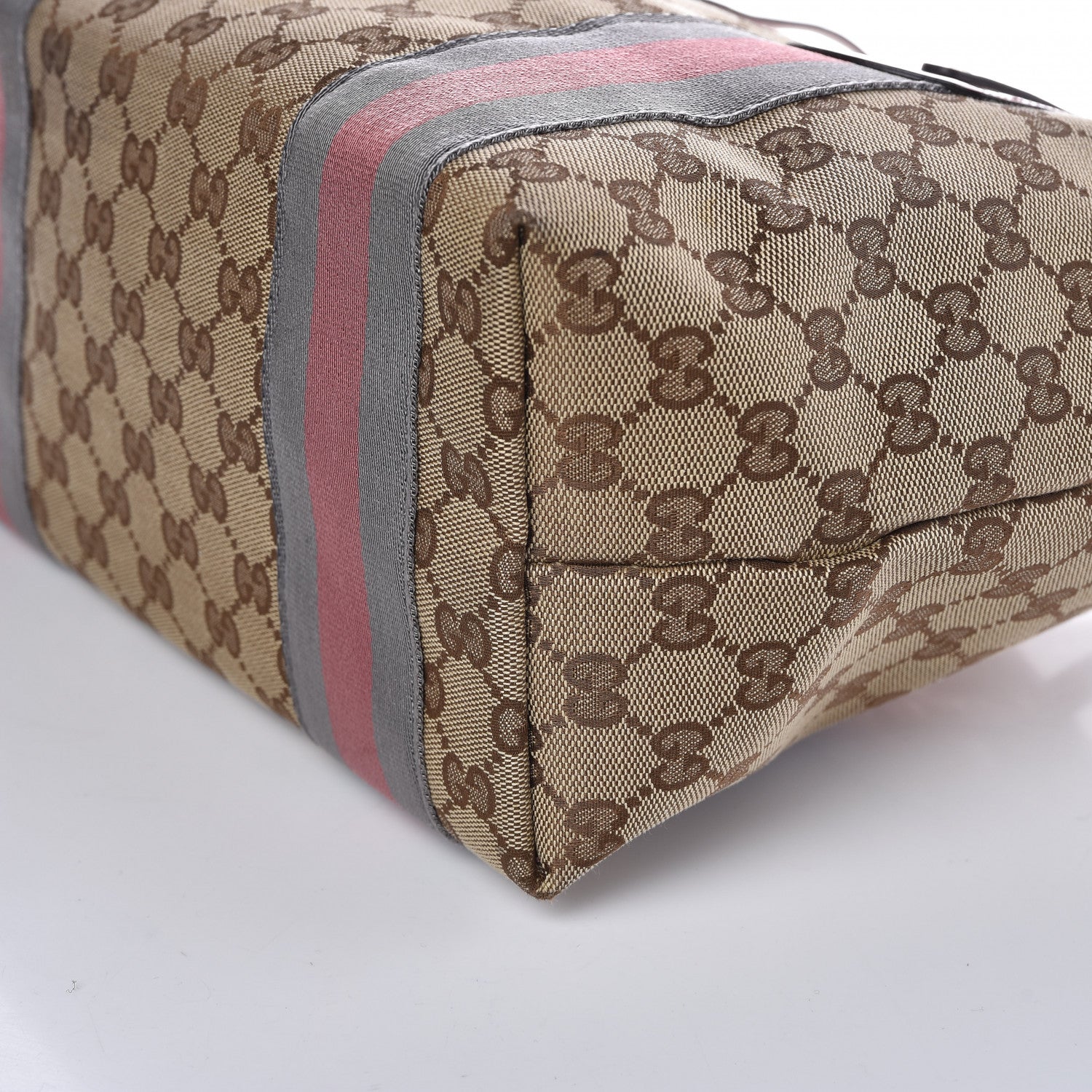Gucci Monogram Patent Web Jolie Tote Bag Pink 10 of 10
