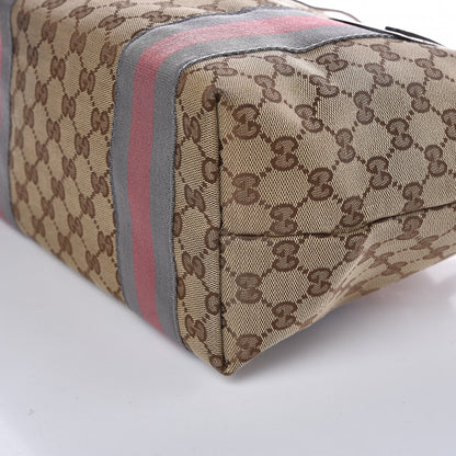 Gucci Monogram Patent Web Jolie Tote Bag Pink 10 of 10