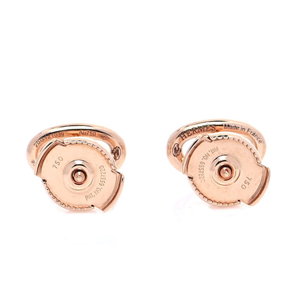 Hermes 18K Rose Gold TPM Farandole Stud Earrings 3 of 6