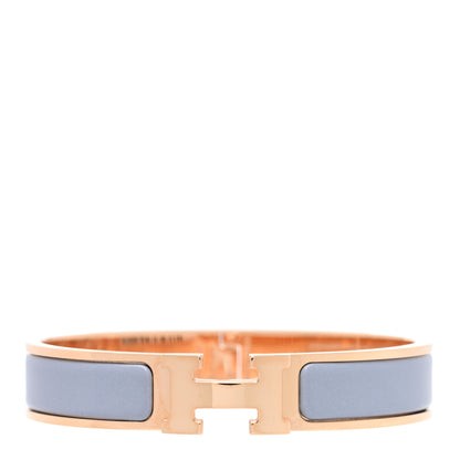 Hermes Enamel Narrow Clic Clac H Bracelet GM Gris 1 of 5