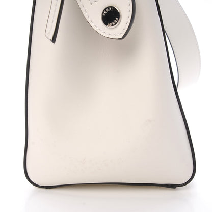 Fendi Vitello Baltico Dolce Shiny Nappa Lace Up DotCom Satchel White Parrot 15 of 20