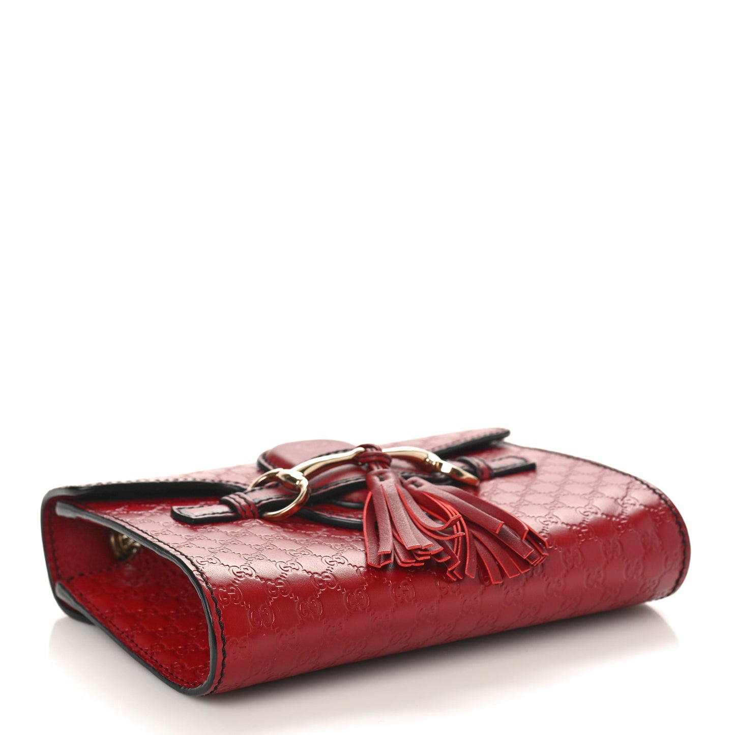 Soft Microguccissima Mini Emily Chain Shoulder Bag Rosso
