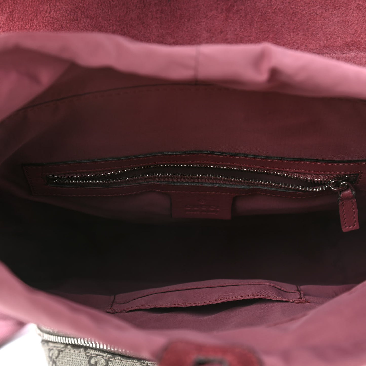 GG Supreme Monogram Blooms Small Single Buckle Backpack Beige Multicolor Dry Rose
