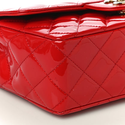 Chanel Patent Calfskin Quilted Mini Rectangular Flap Red 9 of 12