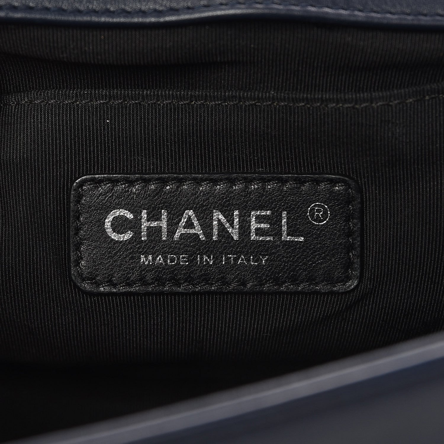 Chanel Calfskin Quilted Studded Medium Boy Flap Navy 6 of 11