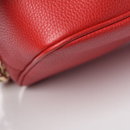 Gucci Pebbled Calfskin Small Soho Disco Bag Vibrant Red 11 of 11