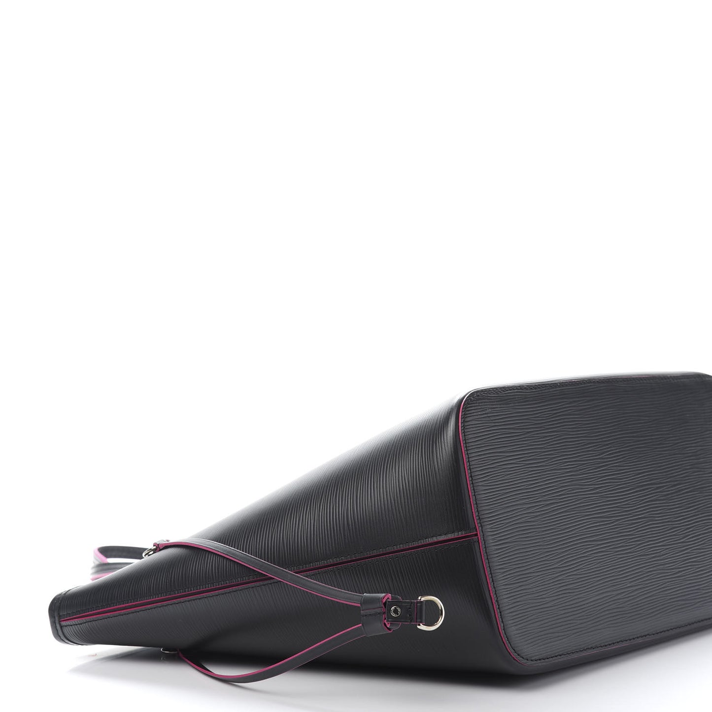 Epi Neverfull MM Black Hot Pink